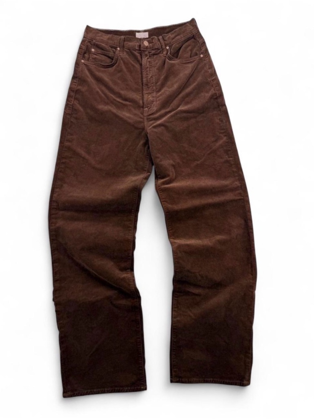 Women’s MOTHER Tunnel Vision Sneak Cafe Spice Corduroy Denim Boho Festival Pants